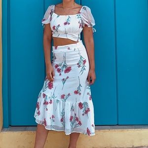COPY - Vintage floral two piece set